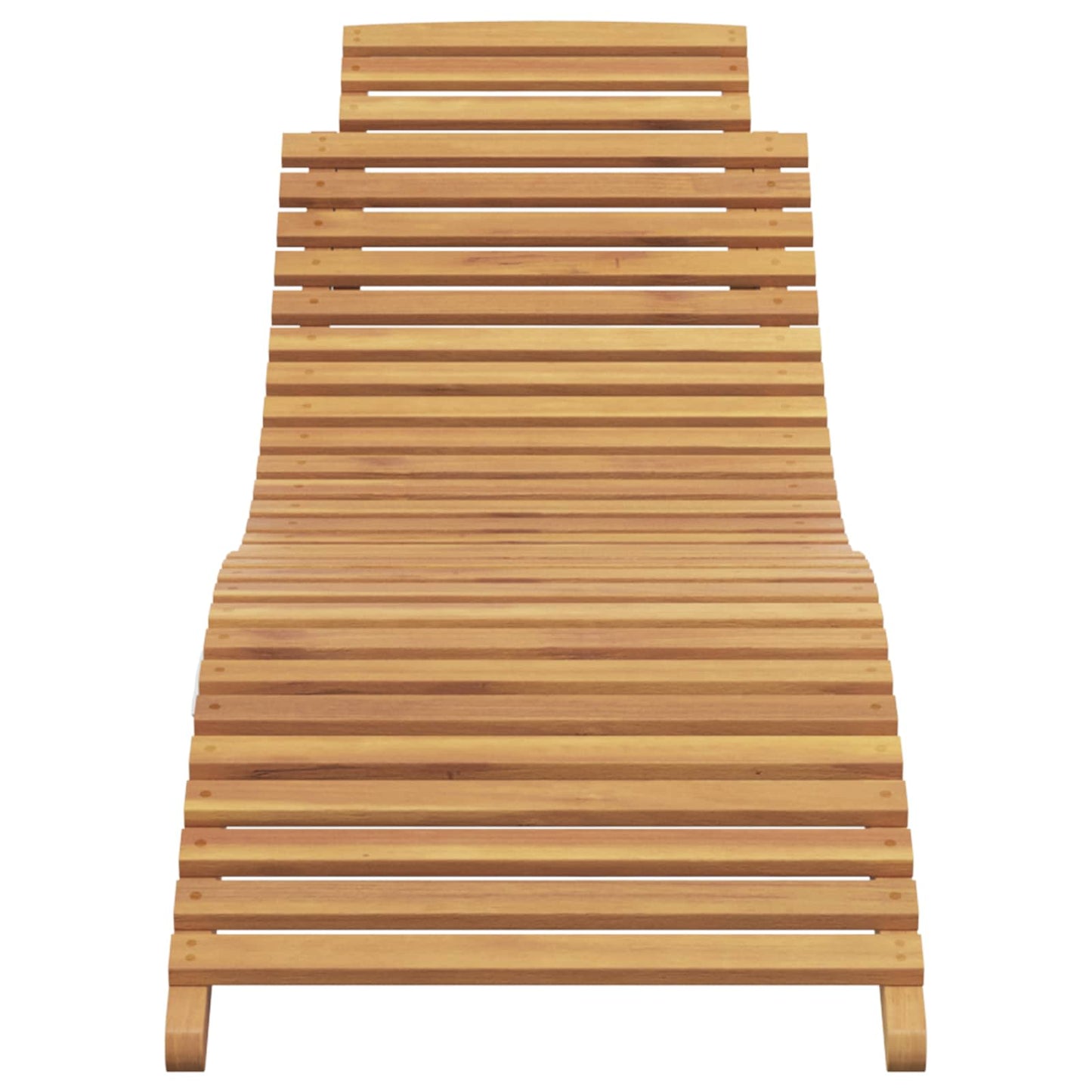 Sun Lounger Brown 198 x 55 x 58.5 cm Solid Teak Wood
