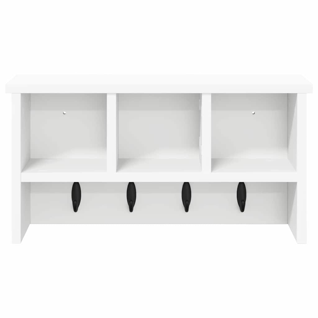 Wall-Mounted Coat Rack Wall-Mounted White 50 x 16 x 26 cm