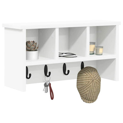 Wall-Mounted Coat Rack Wall-Mounted White 50 x 16 x 26 cm