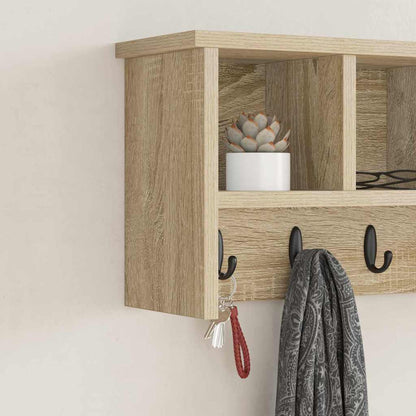 Wall-Mounted Coat Rack Wall-Mounted Sonoma Oak 50 x 16 x 26 cm