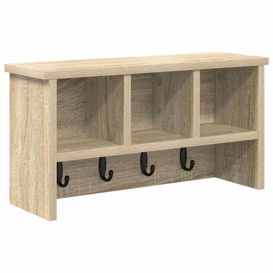 Wall-Mounted Coat Rack Wall-Mounted Sonoma Oak 50 x 16 x 26 cm