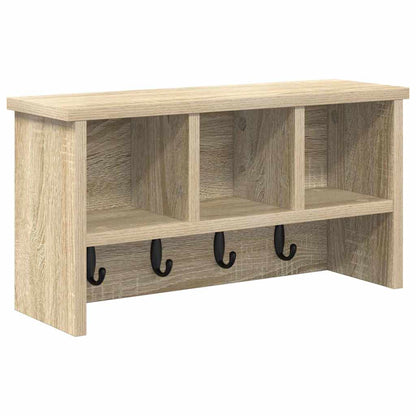 Wall-Mounted Coat Rack Wall-Mounted Sonoma Oak 50 x 16 x 26 cm
