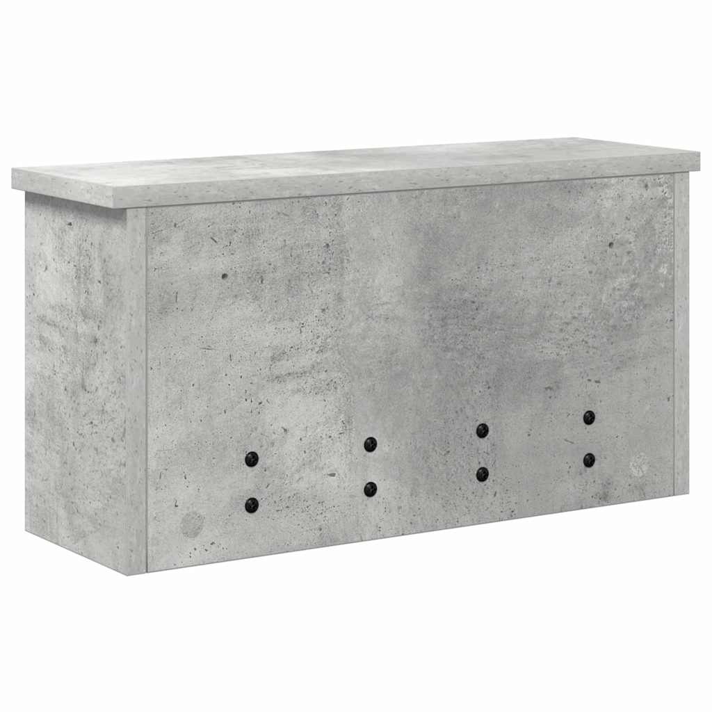 Wall-Mounted Coat Rack Wall-Mounted Concrete Grey