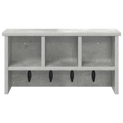 Wall-Mounted Coat Rack Wall-Mounted Concrete Grey