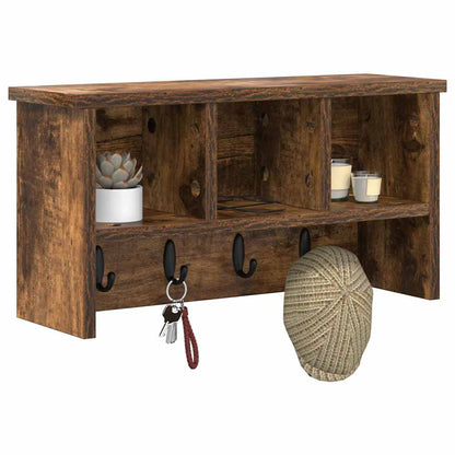 Wall-Mounted Coat Rack Wall-Mounted Smoked Oak 50 x 16 x 26 cm