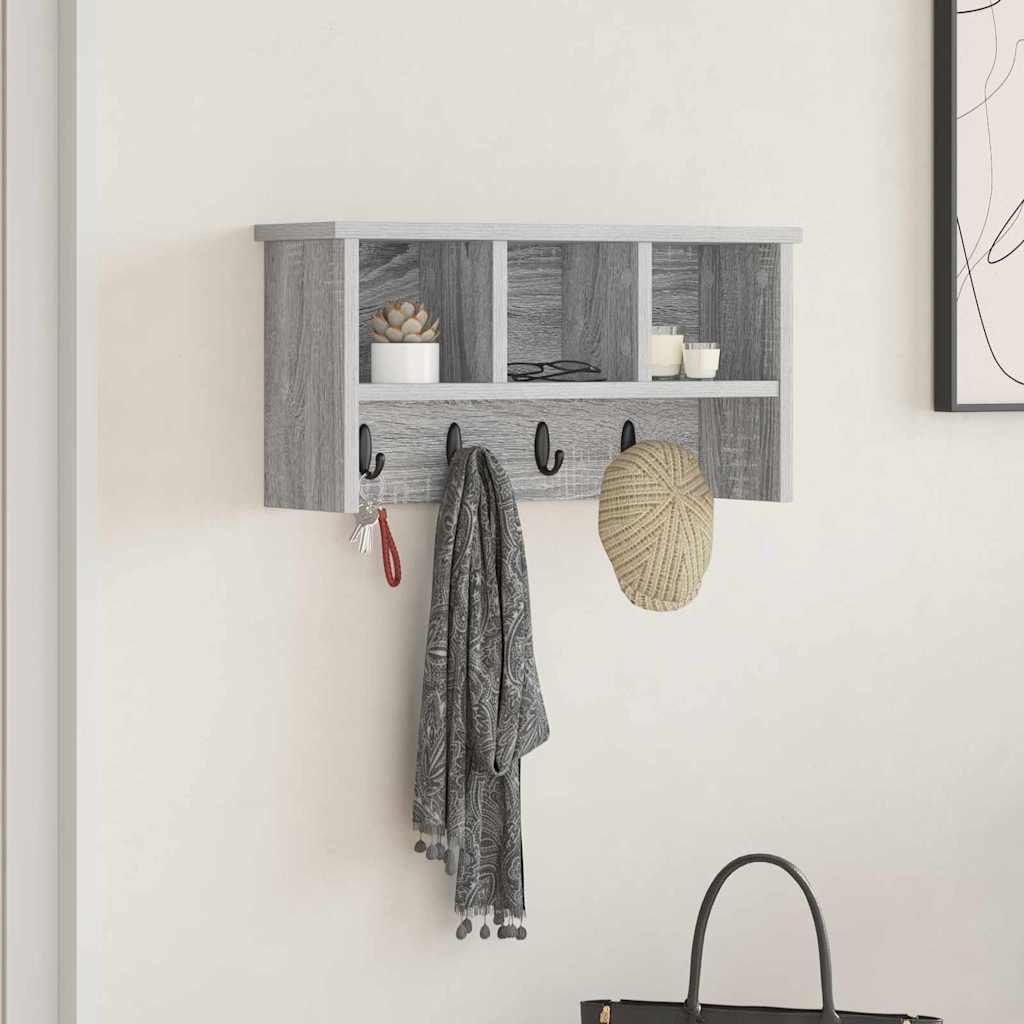 Wall-Mounted Coat Rack Wall-Mounted Grey Sonoma 50 x 16 x 26 cm