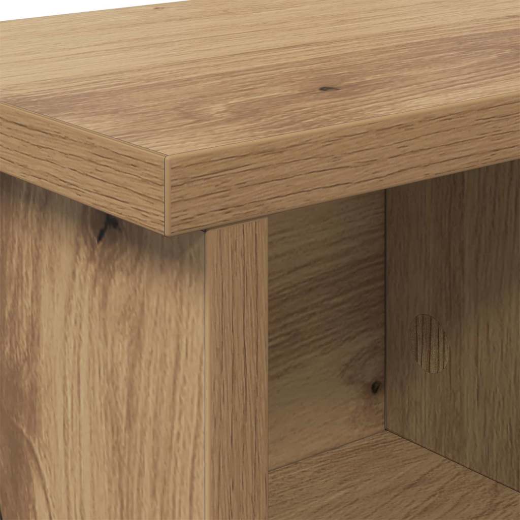 Wall-Mounted Coat Rack with Shelf Artisan Oak 50 x 16 x 26 cm
