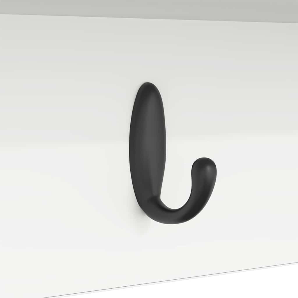 Wall-Mounted Coat Rack Wall-Mounted White 75 x 16 x 26 cm