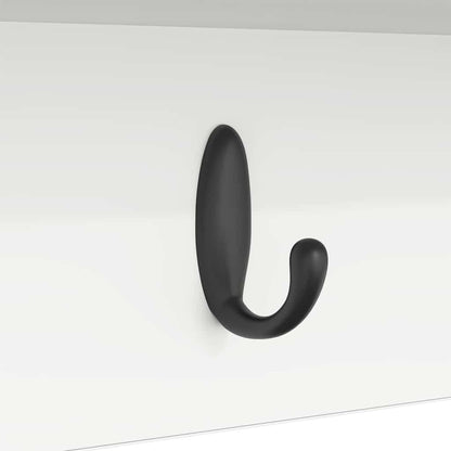 Wall-Mounted Coat Rack Wall-Mounted White 75 x 16 x 26 cm