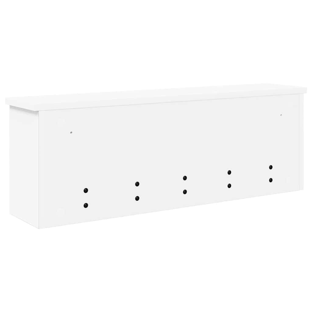 Wall-Mounted Coat Rack Wall-Mounted White 75 x 16 x 26 cm