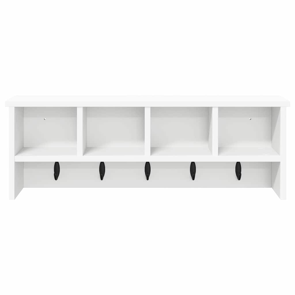 Wall-Mounted Coat Rack Wall-Mounted White 75 x 16 x 26 cm
