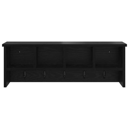 Wall-Mounted Coat Rack Wall-Mounted Black Oak 75 x 16 x 26 cm