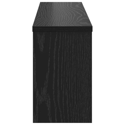 Wall-Mounted Coat Rack Wall-Mounted Black Oak 75 x 16 x 26 cm