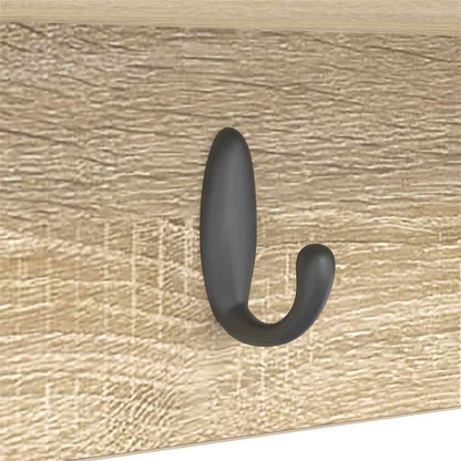 Wall-Mounted Coat Rack Wall-Mounted Sonoma Oak 75 x 16 x 26 cm