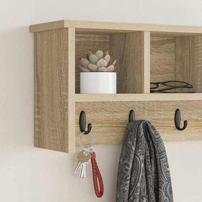 Wall-Mounted Coat Rack Wall-Mounted Sonoma Oak 75 x 16 x 26 cm