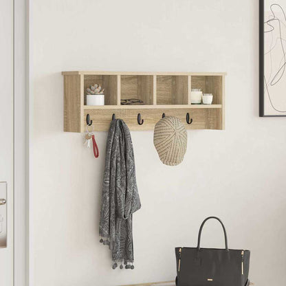 Wall-Mounted Coat Rack Wall-Mounted Sonoma Oak 75 x 16 x 26 cm
