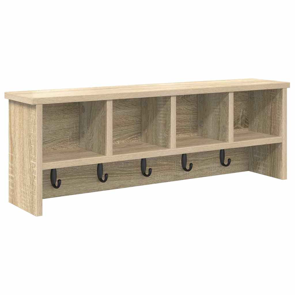 Wall-Mounted Coat Rack Wall-Mounted Sonoma Oak 75 x 16 x 26 cm