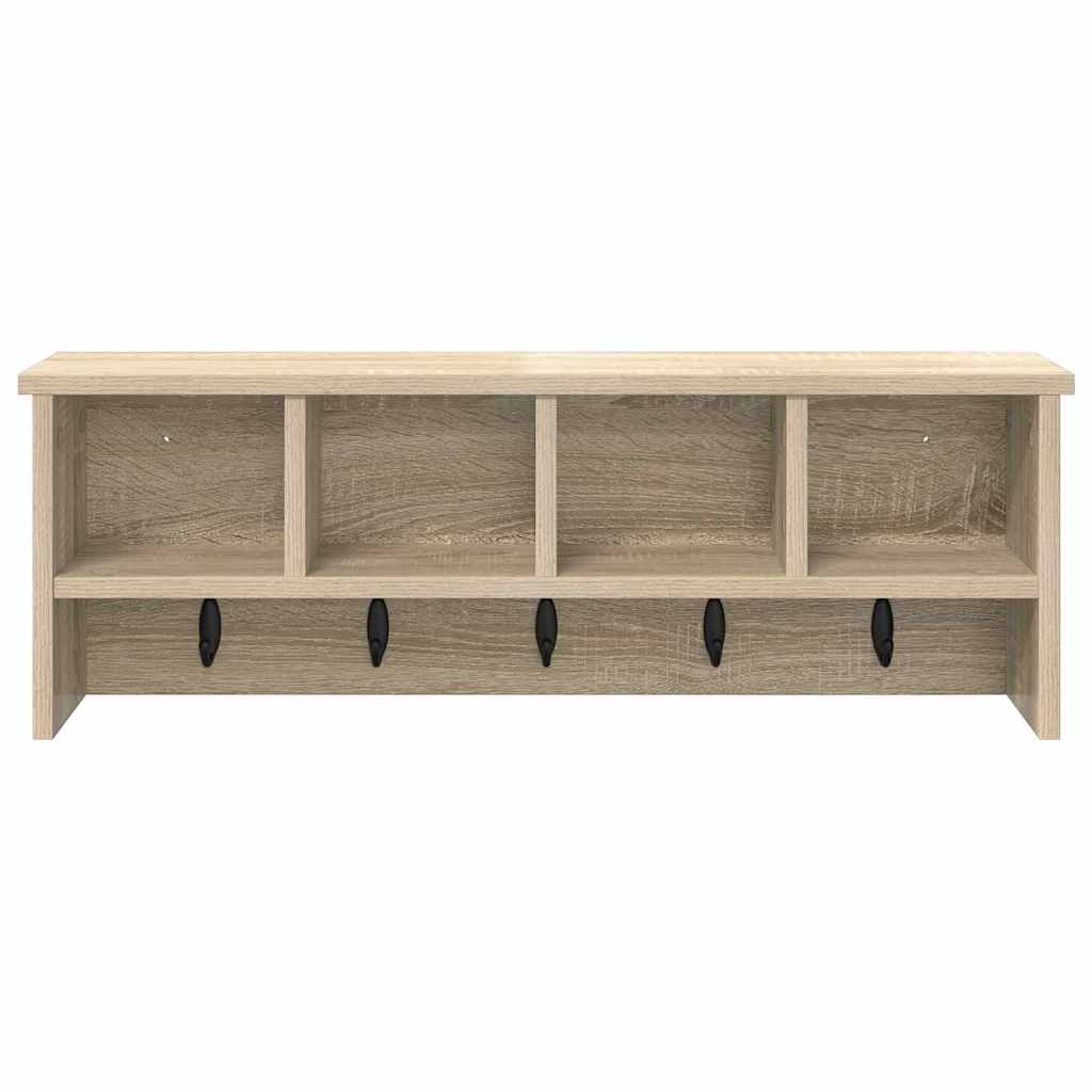 Wall-Mounted Coat Rack Wall-Mounted Sonoma Oak 75 x 16 x 26 cm