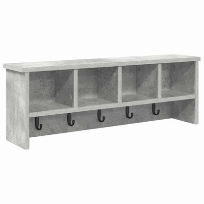 Wall-Mounted Coat Rack Wall-Mounted Concrete Grey