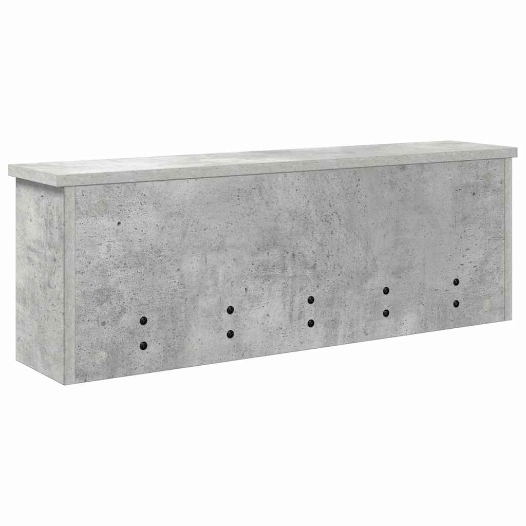 Wall-Mounted Coat Rack Wall-Mounted Concrete Grey