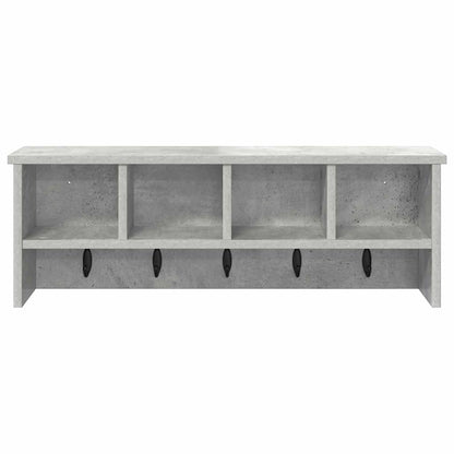 Wall-Mounted Coat Rack Wall-Mounted Concrete Grey