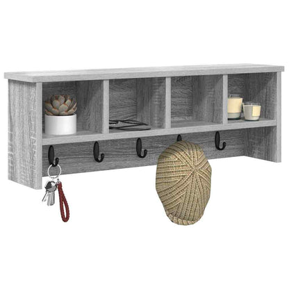 Wall-Mounted Coat Rack Wall-Mounted Grey Sonoma 75 x 16 x 26 cm