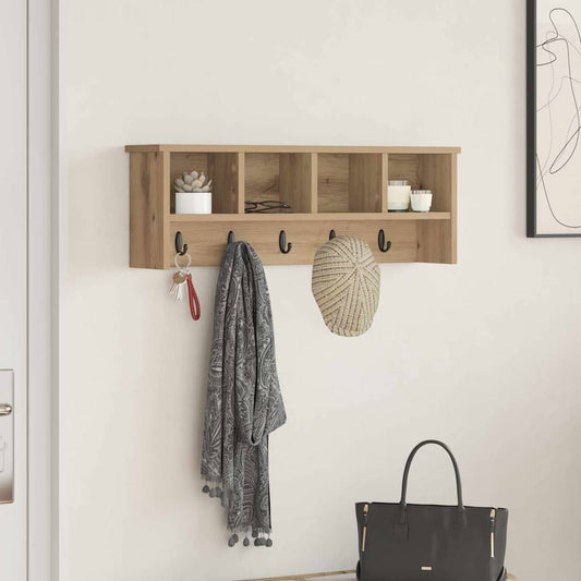 Wall-Mounted Coat Rack Wall-Mounted Artisan Oak 75 x 16 x 26 cm