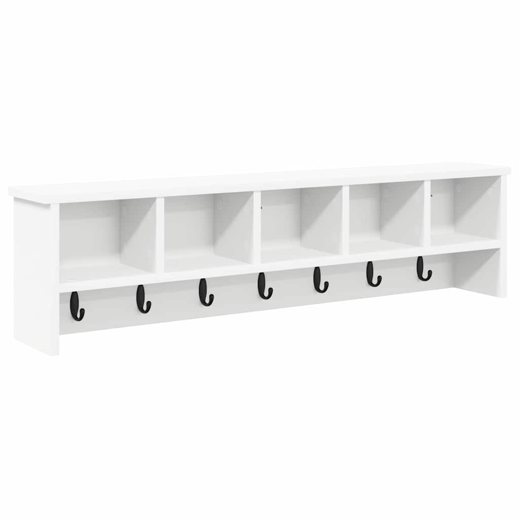 Wall-Mounted Coat Rack Wall-Mounted White 100 x 16 x 26 cm