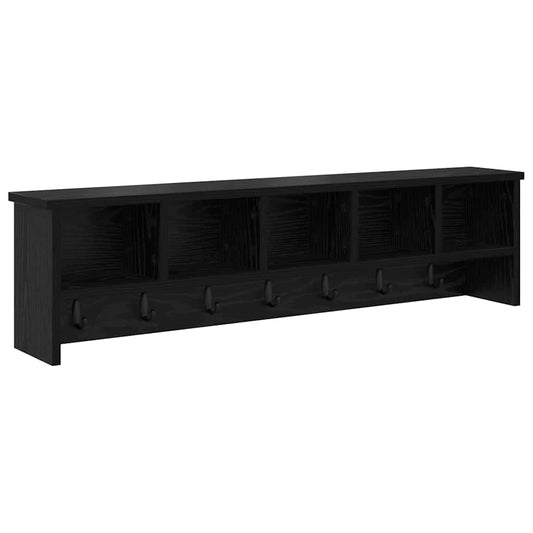 Wall-Mounted Coat Rack Wall-Mounted Black Oak 100 x 16 x 26 cm
