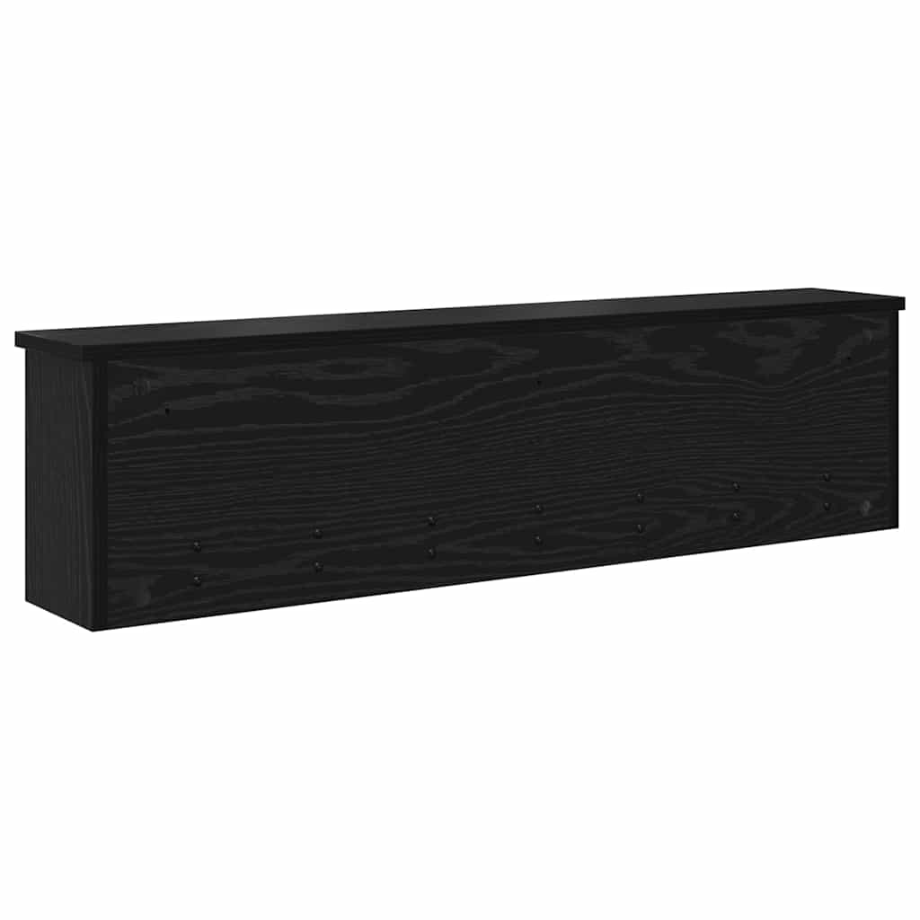 Wall-Mounted Coat Rack Wall-Mounted Black Oak 100 x 16 x 26 cm