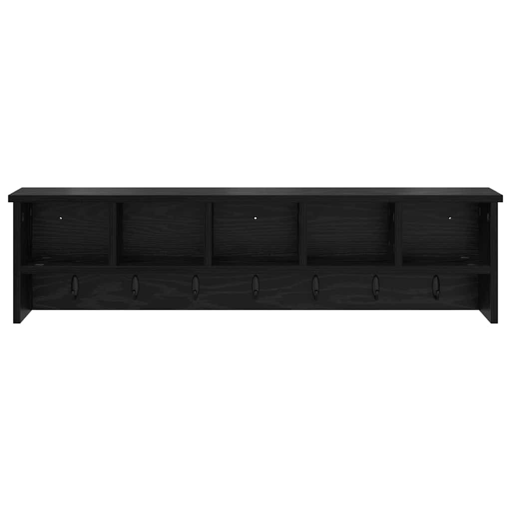 Wall-Mounted Coat Rack Wall-Mounted Black Oak 100 x 16 x 26 cm