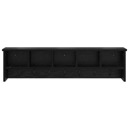Wall-Mounted Coat Rack Wall-Mounted Black Oak 100 x 16 x 26 cm