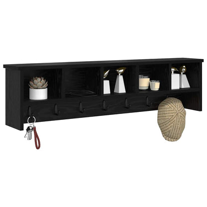 Wall-Mounted Coat Rack Wall-Mounted Black Oak 100 x 16 x 26 cm