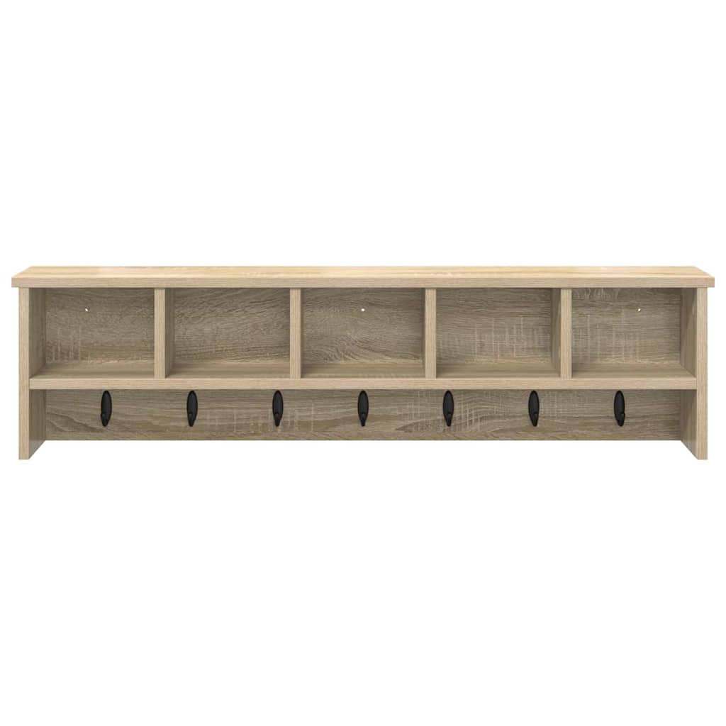 Wall-Mounted Coat Rack Wall-Mounted Sonoma Oak 100 x 16 x 26 cm