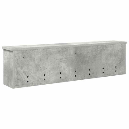 Wall-Mounted Coat Rack Wall-Mounted Concrete Grey