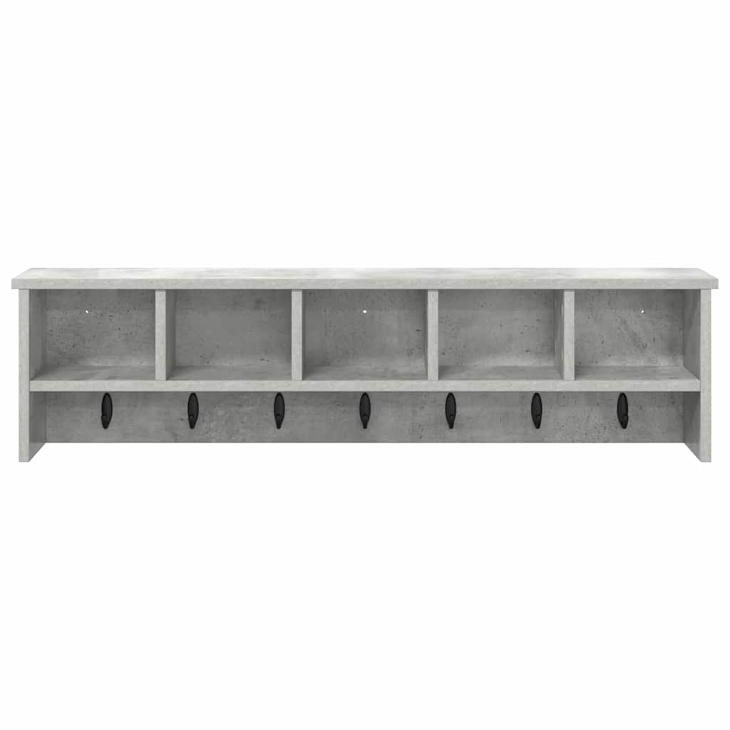 Wall-Mounted Coat Rack Wall-Mounted Concrete Grey