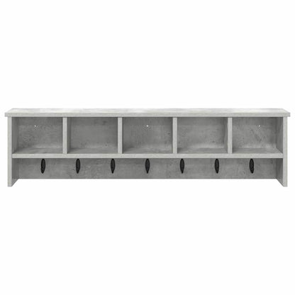 Wall-Mounted Coat Rack Wall-Mounted Concrete Grey