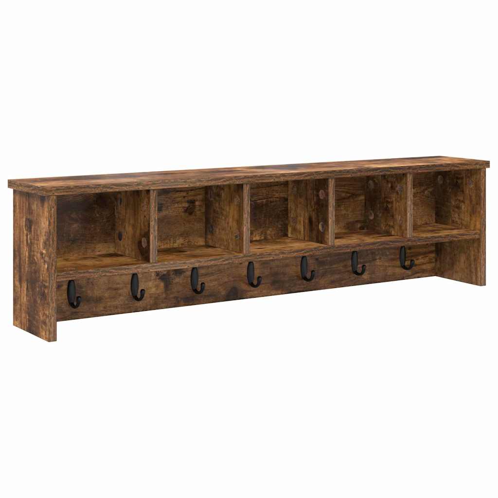 Wall-Mounted Coat Rack Wall-Mounted Smoked Oak 100 x 16 x 26 cm
