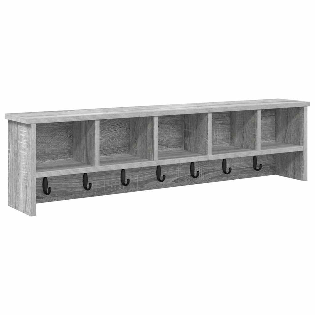 Wall-Mounted Coat Rack Wall-Mounted Grey Sonoma Engineered wood