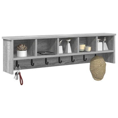 Wall-Mounted Coat Rack Wall-Mounted Grey Sonoma Engineered wood