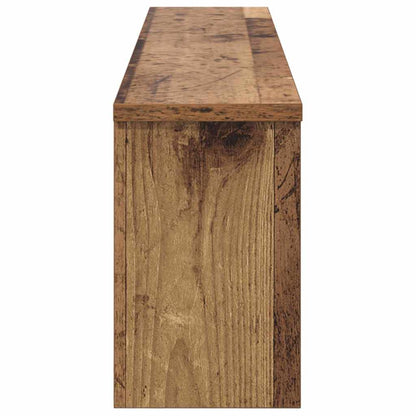 Wall-Mounted Coat Rack with Shelf Old Wood 100 x 16 x 26 cm