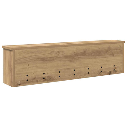 Wall-Mounted Coat Rack with Shelf Artisan Oak 100 x 16 x 26 cm