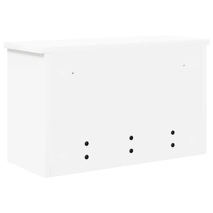 Wall-Mounted Coat Rack White 50 x 20 x 30 cm Engineered wood