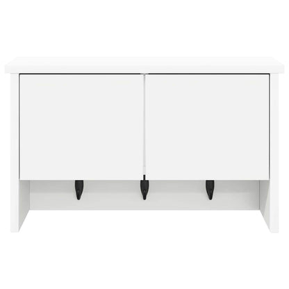 Wall-Mounted Coat Rack White 50 x 20 x 30 cm Engineered wood