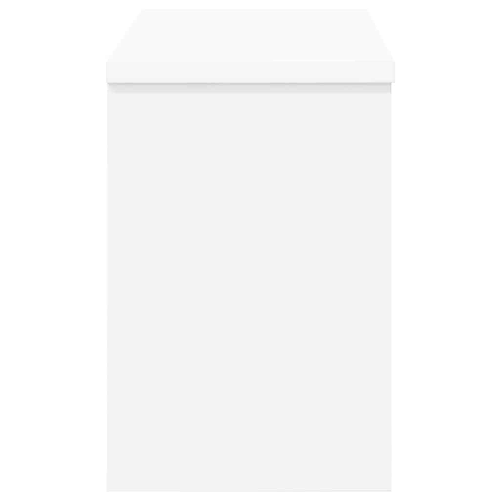 Wall-Mounted Coat Rack White 50 x 20 x 30 cm Engineered wood