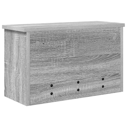 Wall-Mounted Coat Rack with Shelf Grey Sonoma 50 x 20 x 30 cm