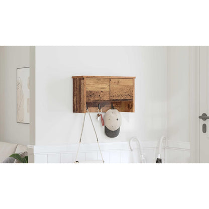 Wall-Mounted Coat Rack Old Wood 50 x 20 x 30 cm Engineered wood