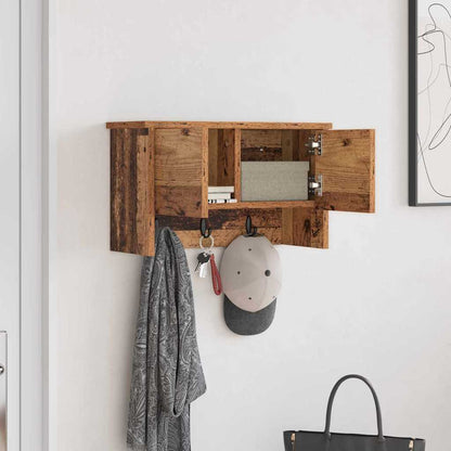 Wall-Mounted Coat Rack Old Wood 50 x 20 x 30 cm Engineered wood