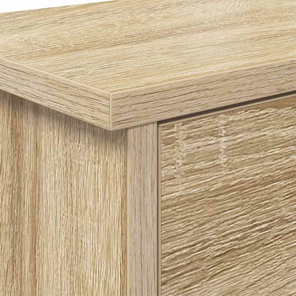 Wall-Mounted Coat Rack with Shelf Sonoma Oak 80 x 20 x 30 cm