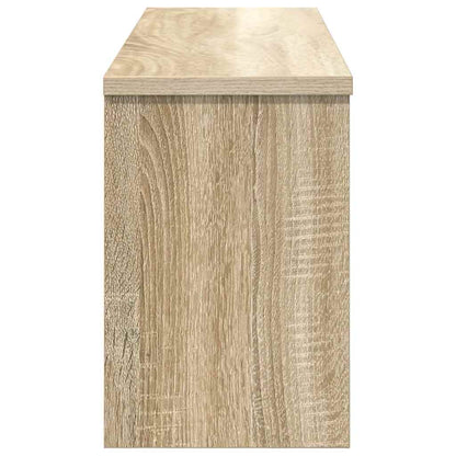 Wall-Mounted Coat Rack with Shelf Sonoma Oak 80 x 20 x 30 cm